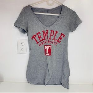 Temple University V Neck T Shirt Women’s Medium